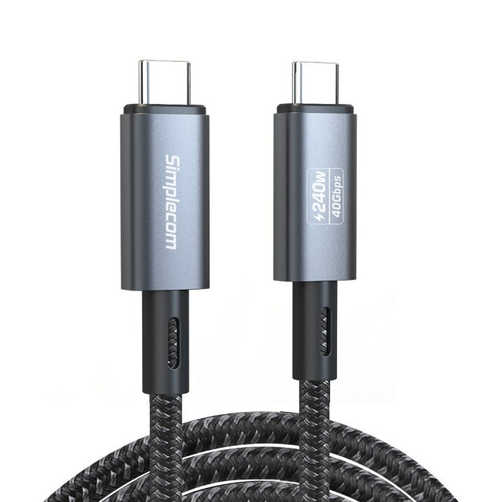 Simplecom CA615 USB-C to USB-C Cable USB4 40Gbps 5A 240W PD3.1 8K@60Hz 1.5M Simplecom CA615 USB-C to USB-C Cable USB4 40Gbps 5A 240W PD3.1 8K@60Hz 1.5M